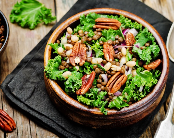 Farro and Lentil Shaker Salad